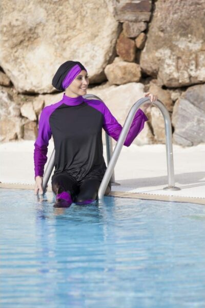 Burkini tunique bicolore